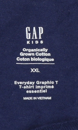 GAP Men's Blue XXL Graphic T-Shirt - City Rider