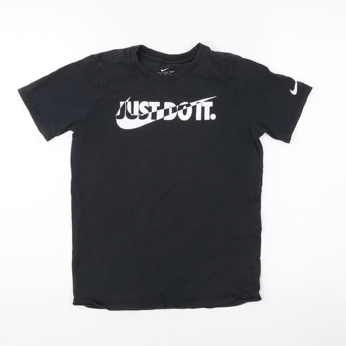 Nike Men's Black Athletic Fit Logo T-Shirt M