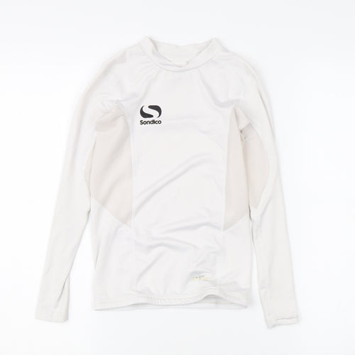 Sondico Boys' White Long Sleeve Performance Top Size 9-10