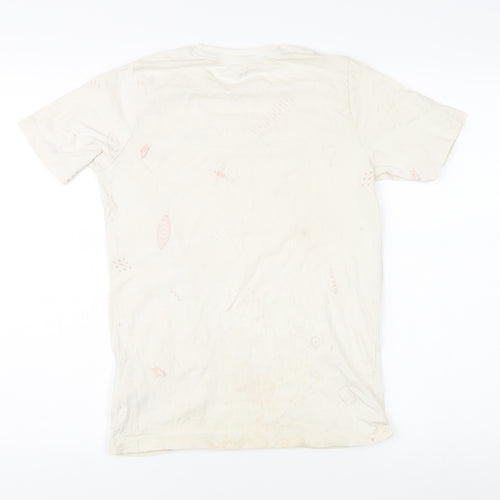 Nike Men's Beige Short Sleeve T-Shirt, Large