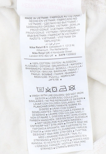 Nike Men's Beige Short Sleeve T-Shirt, Large