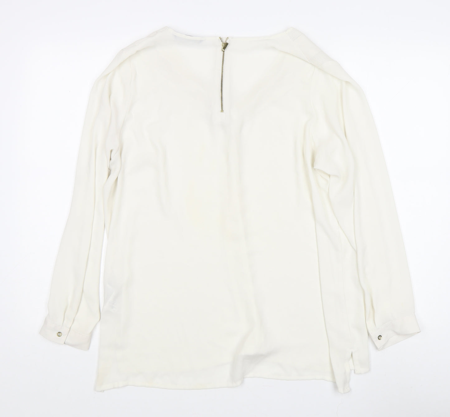 Marks and Spencer Women's Ivory V-Neck Top Size 16
