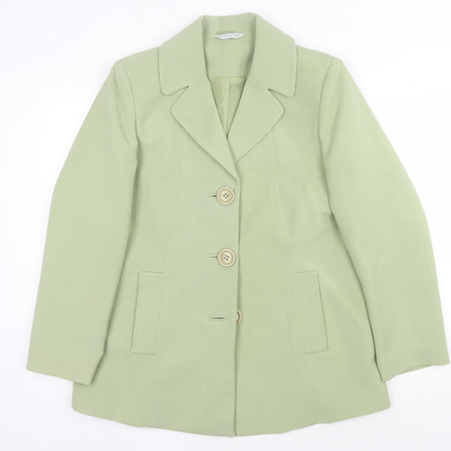 Heather Valley Women's Green Blazer, Regular Fit