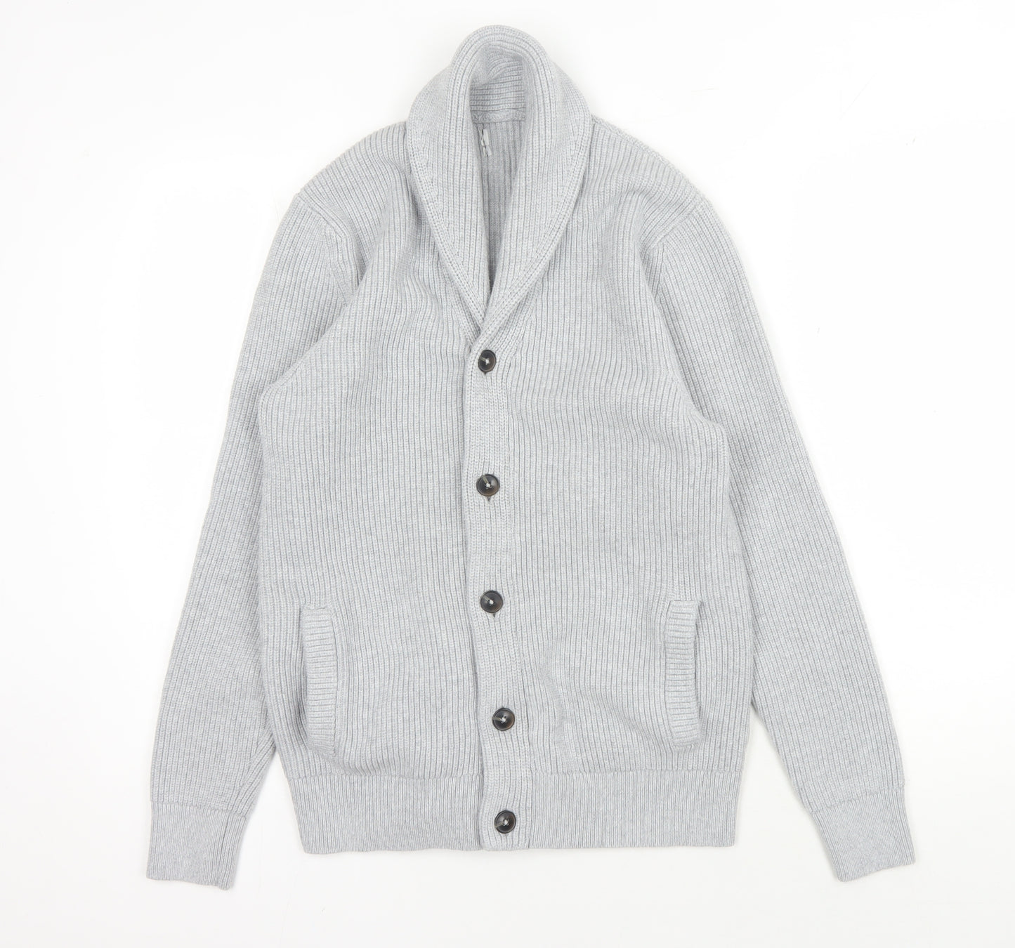 Marks and Spencer Men’s Grey Collared Cardigan M