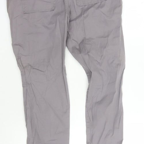 Topshop Women's Grey Cargo Trousers Size 12