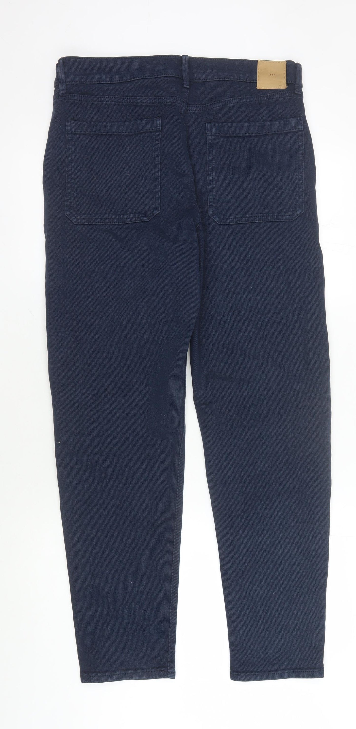 Marks and Spencer Men's Blue Tapered Jeans 32 Waist
