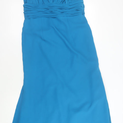 Amanda Wyatt Women's Blue Long Formal Dress Size 16