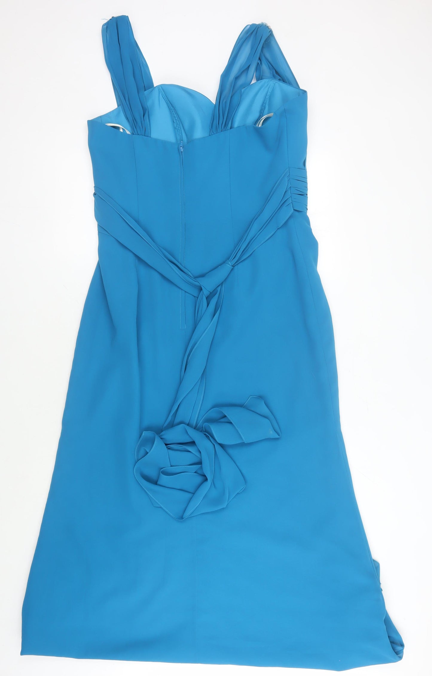 Amanda Wyatt Women's Blue Long Formal Dress Size 16