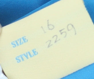 Amanda Wyatt Women's Blue Long Formal Dress Size 16