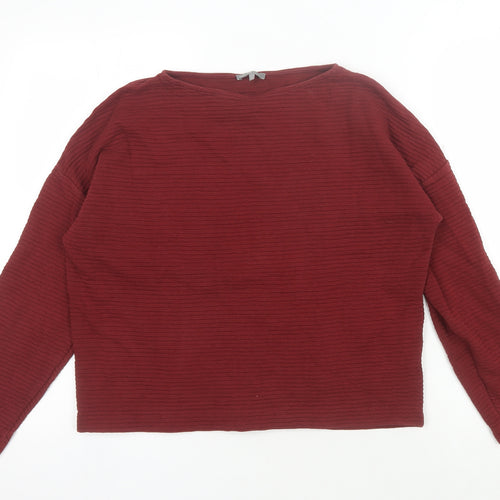 Jaeger Women's Red Long Sleeve Jersey Top, S