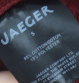 Jaeger Women's Red Long Sleeve Jersey Top, S