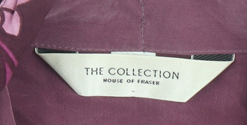 The Collection Women Purple Dress Size 16 Belted Casual