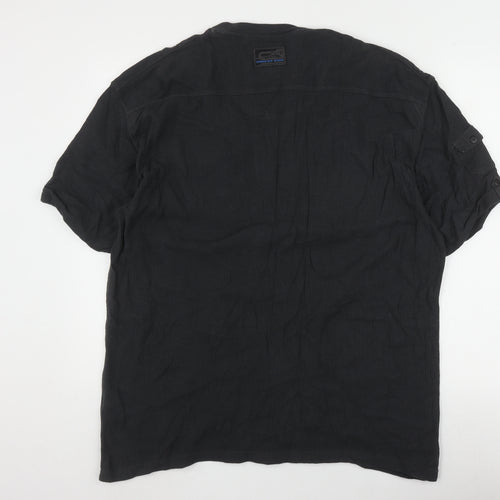 Next Men's Black 2XL Henley T-Shirt