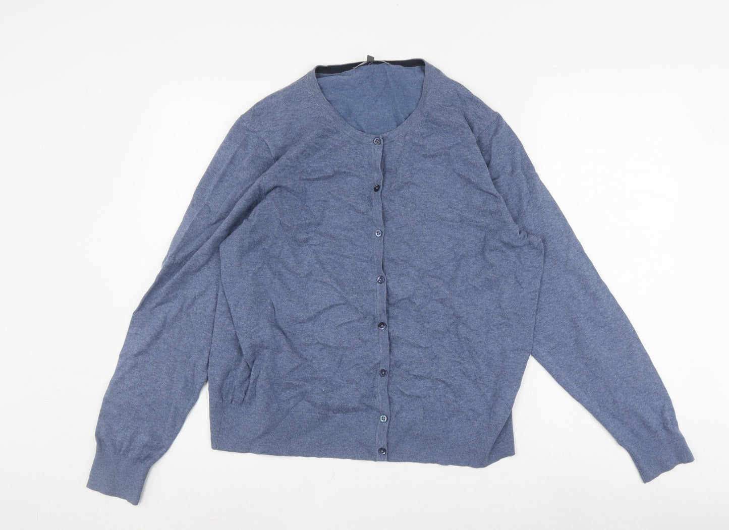 Laura Ashley Women Blue Cardigan Size 18