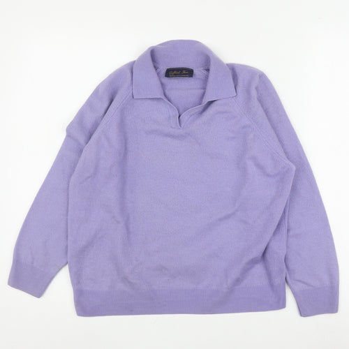 Gifford Fox Women's Purple Wool Jumper Size 16/18