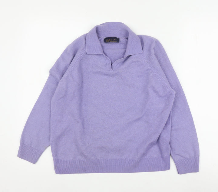 Gifford Fox Women's Purple Wool Jumper Size 16/18