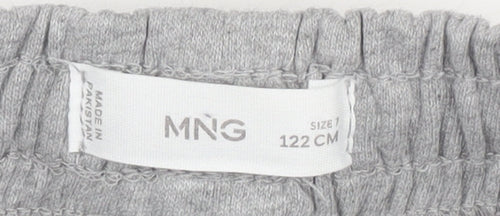 MNG Boys Grey Joggers, Size 7 Years, Cotton Blend Trousers