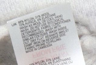 White Stuff Grey Button Cardigan Women UK 18 Knit Wool