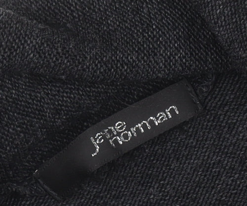 Jane Norman Women's Black Long Sleeve Cardigan, Size 14