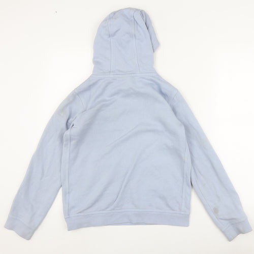 Nike Girls Blue Pullover Hoodie, L, Cotton Blend, Casual Wear