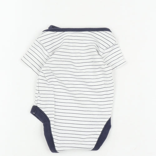 George Unisex White Striped Looney Tunes Babygrow 0-3 Months