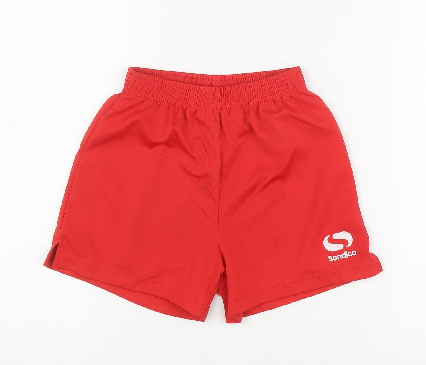 Sondico Boys Red Athletic Football Shorts 5-6 Years