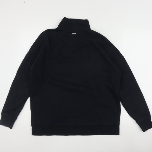 Barbour Women's Black 1/4 Zip Sweatshirt Size 10