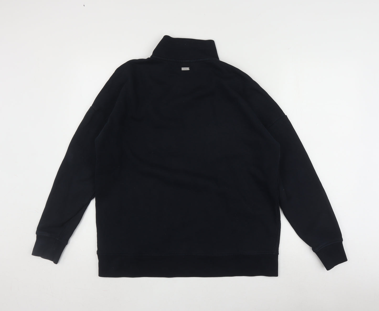 Barbour Women's Black 1/4 Zip Sweatshirt Size 10