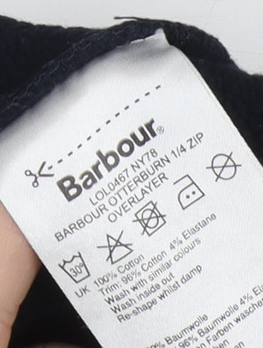 Barbour Women's Black 1/4 Zip Sweatshirt Size 10