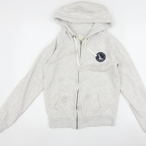 SoulCal&Co Women's Grey Hooded Basic Jacket Size 8