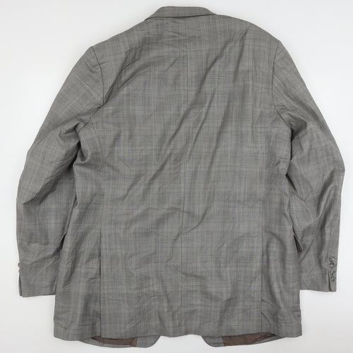 Magee Grey Wool Men's Blazer, Size 46L