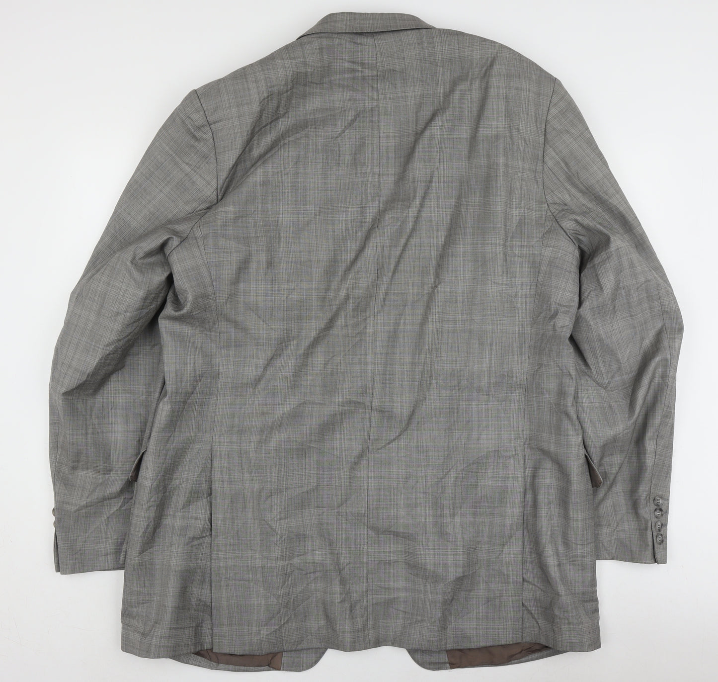 Magee Grey Wool Men's Blazer, Size 46L