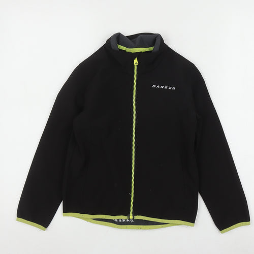Dare 2b Boys Black Cycling Jacket 7-8 Years Full Zip Sports