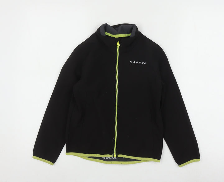 Dare 2b Boys Black Cycling Jacket 7-8 Years Full Zip Sports