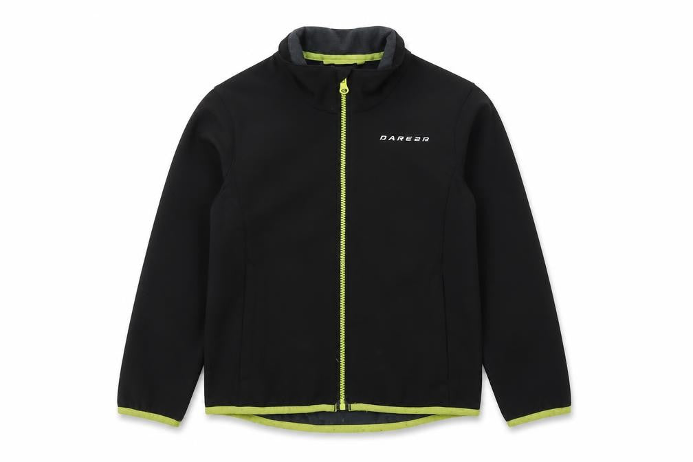 Dare 2b Boys Black Cycling Jacket 7-8 Years Full Zip Sports