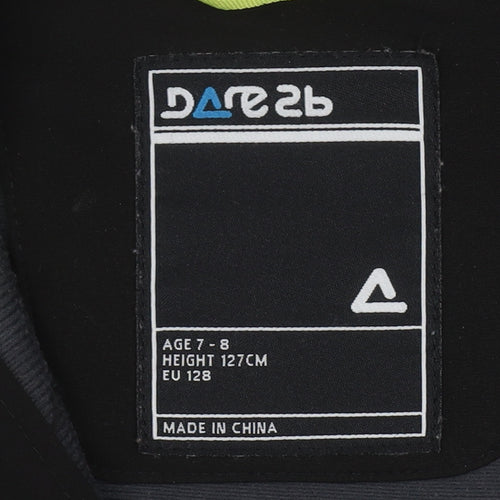 Dare 2b Boys Black Cycling Jacket 7-8 Years Full Zip Sports