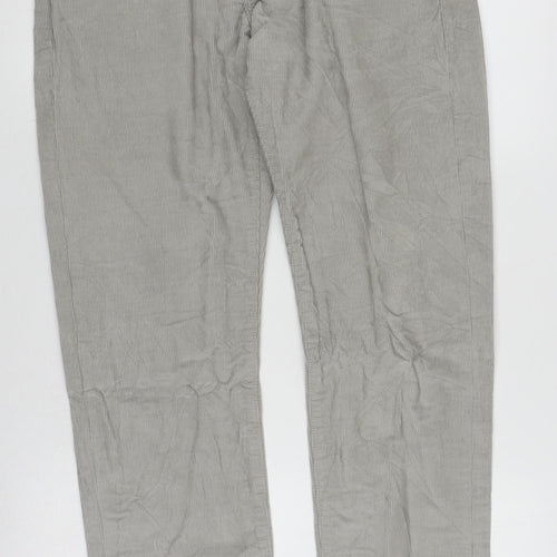 J.Crew Men's Grey Corduroy Trousers M