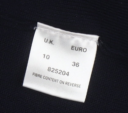 Eastex Women's Black Cardigan, Size 10, Beaded Accent