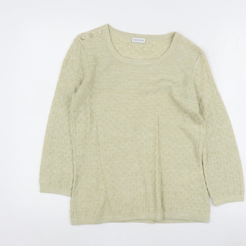 Eastex Women's Green Jumper, Size 10, 3/4 Sleeve