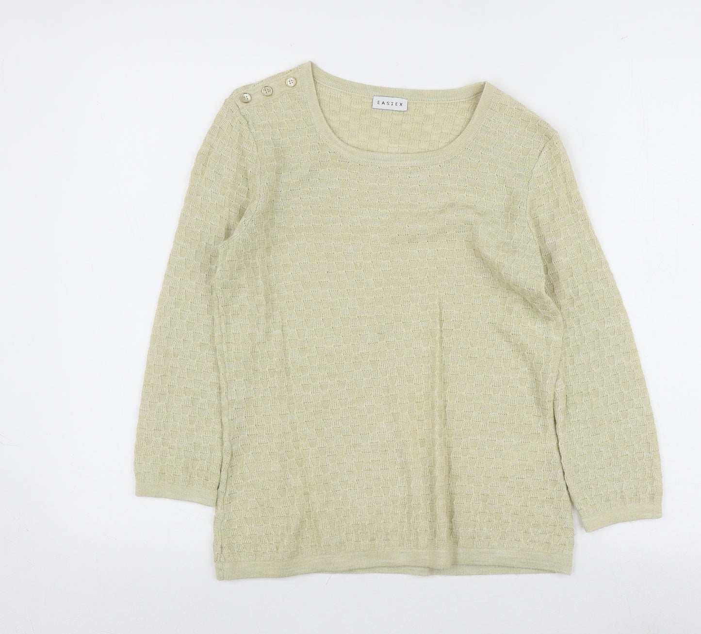 Eastex Women's Green Jumper, Size 10, 3/4 Sleeve