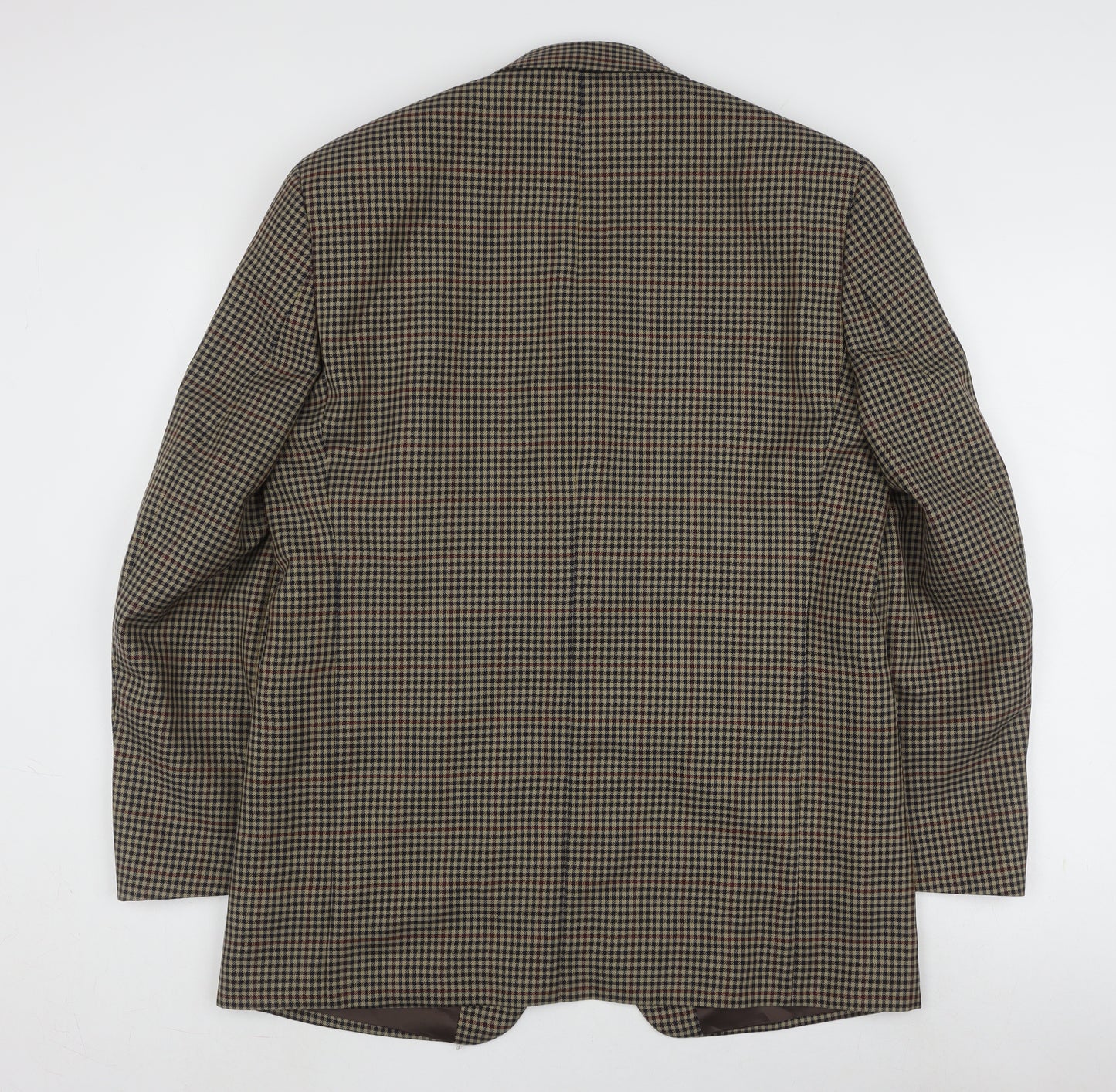 Dunn & Co Men’s Brown Check Blazer 40R Classic Style