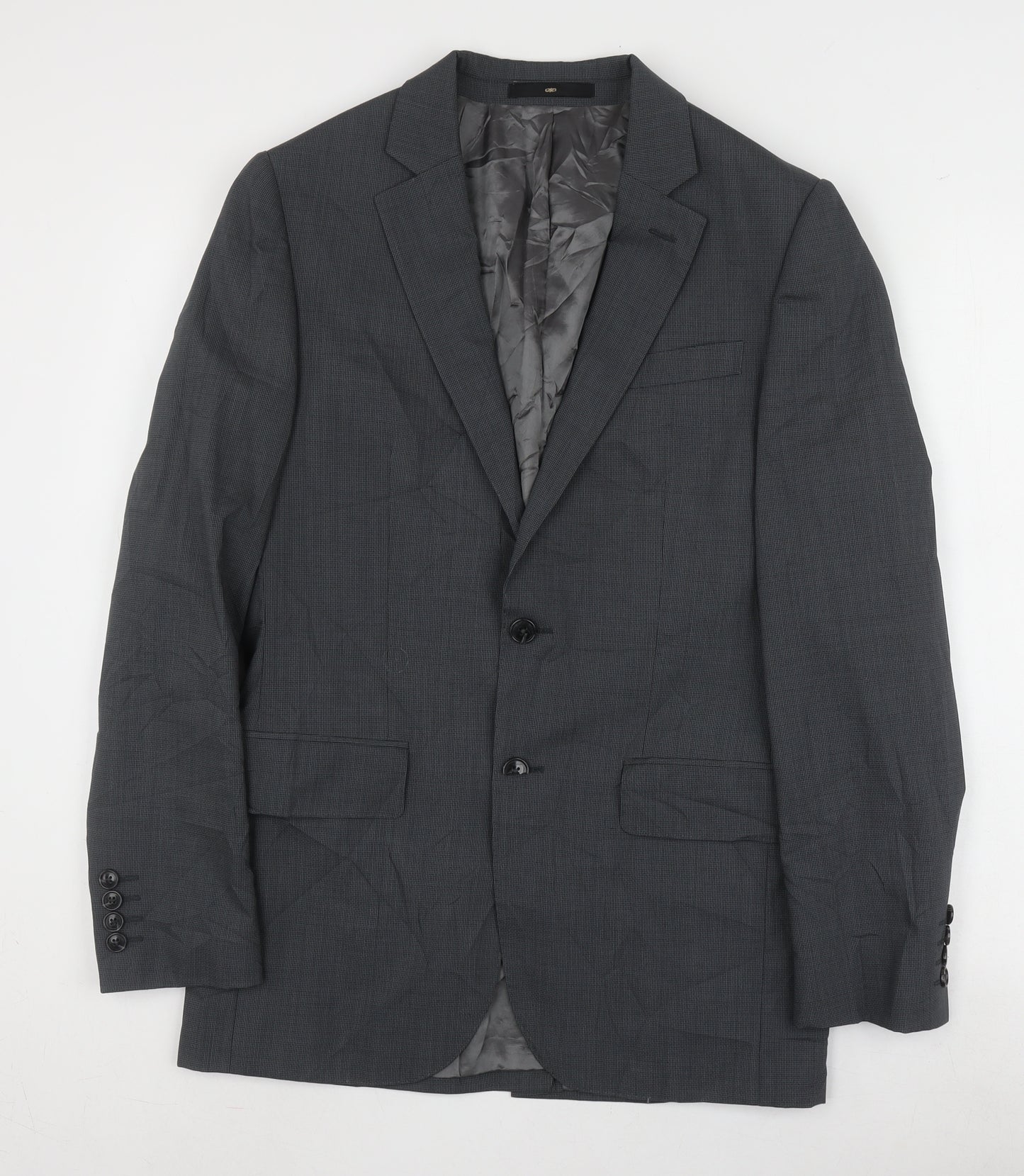 Jaeger Men's Grey Wool Blazer Jacket 36R