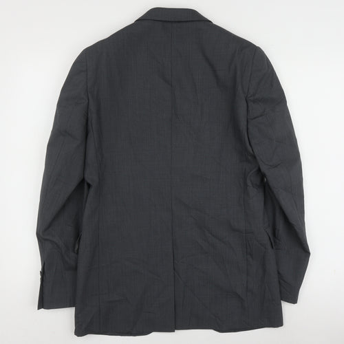 Jaeger Men's Grey Wool Blazer Jacket 36R