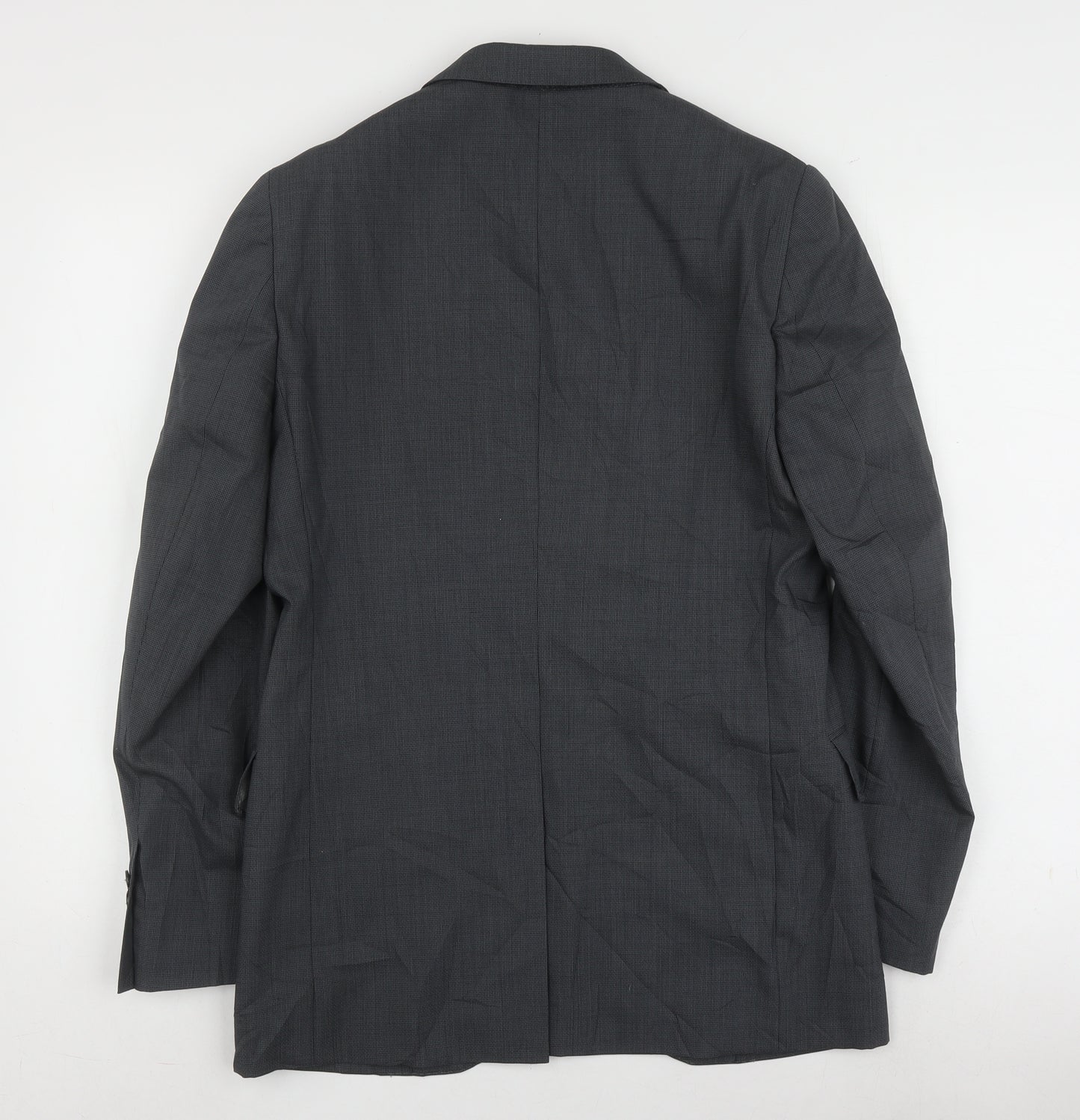 Jaeger Men's Grey Wool Blazer Jacket 36R