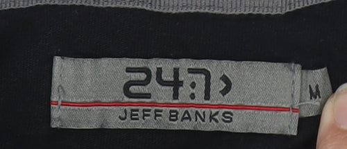Jeff Banks Men's Black Polo Shirt M - Short Sleeve