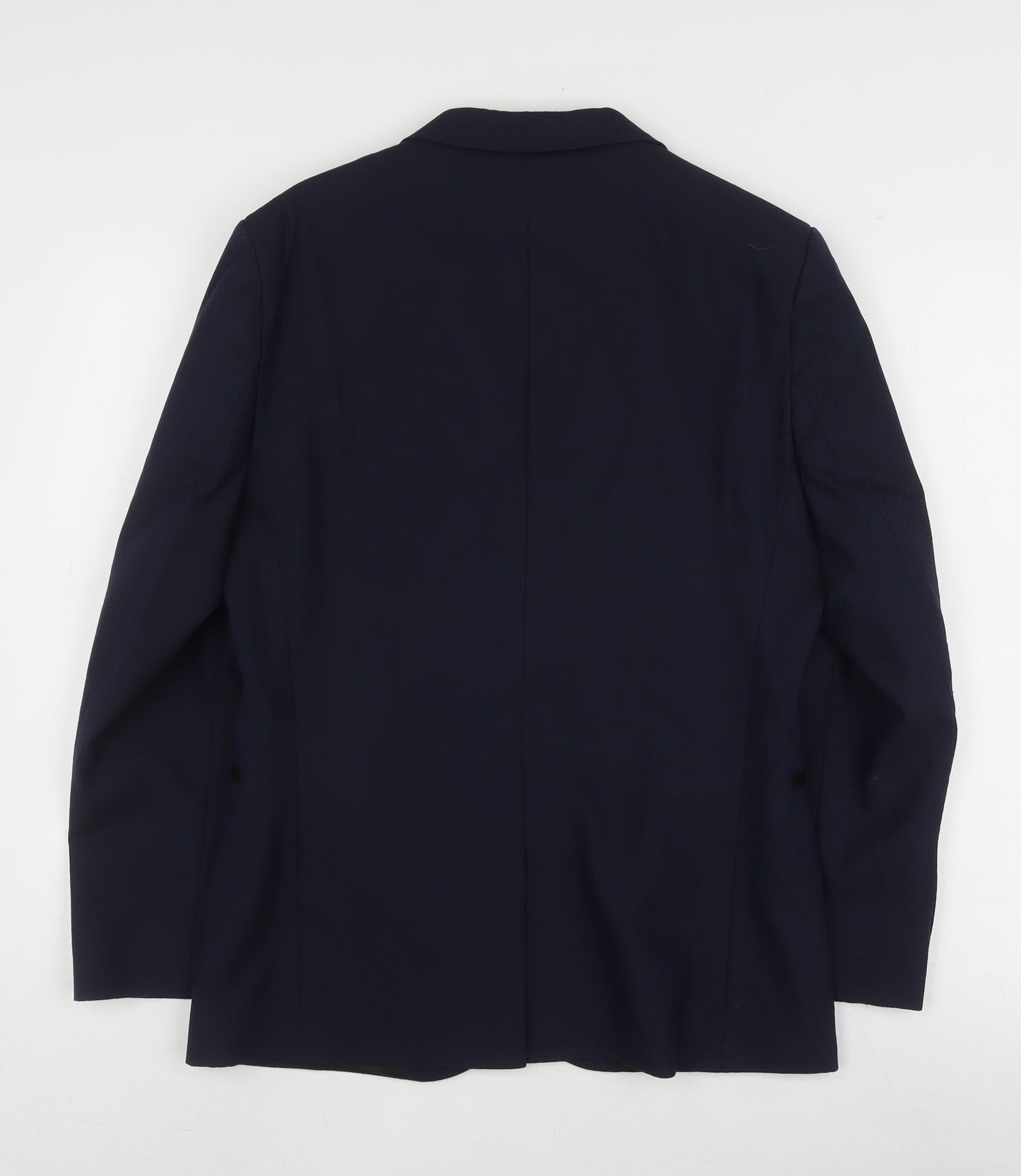 Moss London Blue Men's Slim Fit Tuxedo Jacket 38 Short