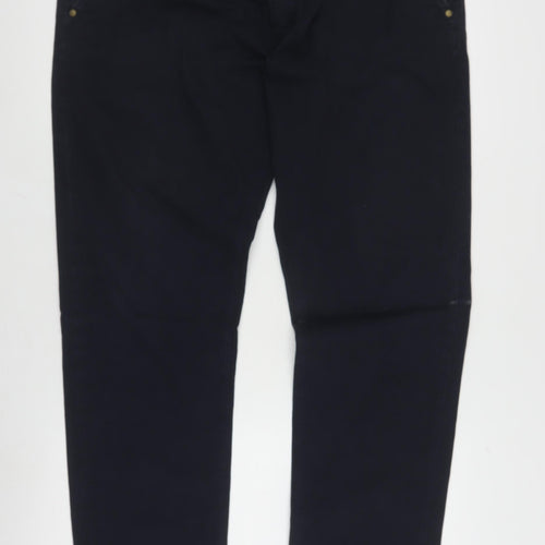 Massimo Dutti Men's Black Chinos, Size L, Casual Style