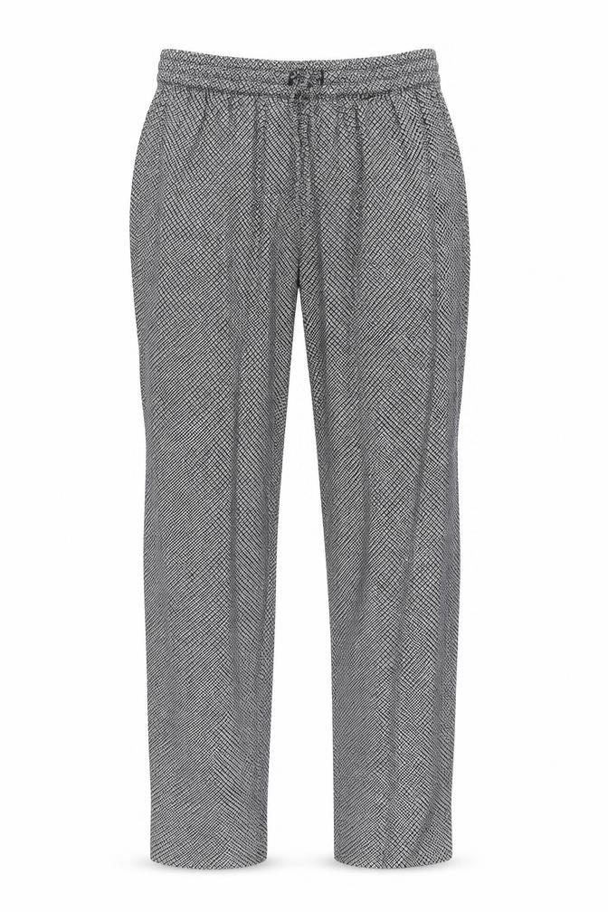Front view of Henri Lloyd Women's Black Diamond Pattern Trousers