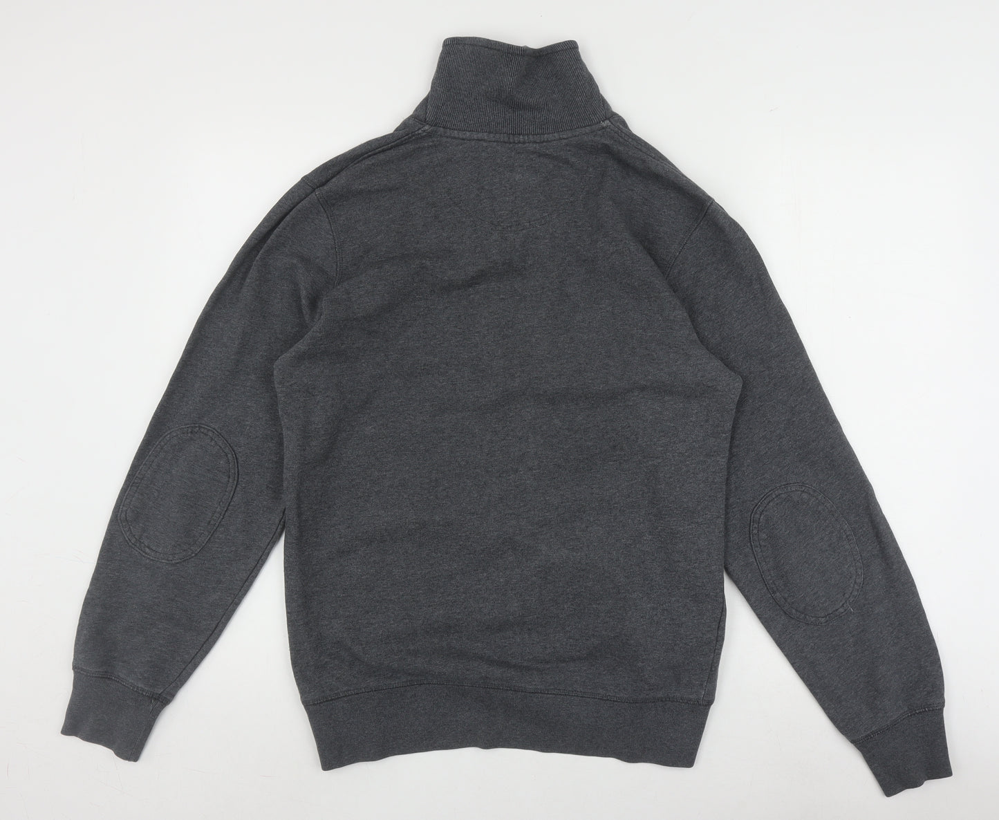 Fred Perry Men's Grey Henley Sweatshirt, Size S