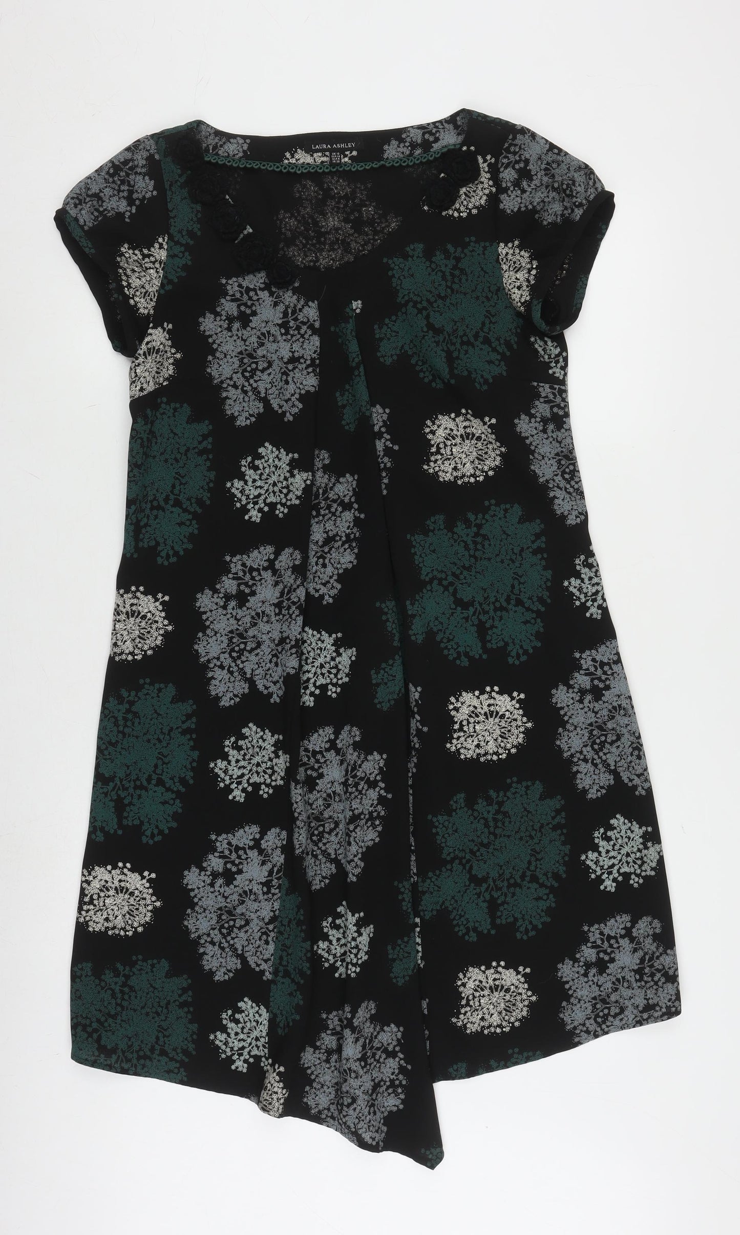 Laura Ashley Women's Multicoloured Floral Shift Dress Size 10
